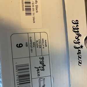 Brand new in the box never worn size 9 gypsy and jazz solid black women’s shoe